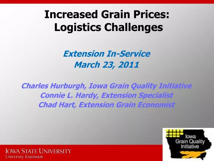 increased grain prices logistics challenges