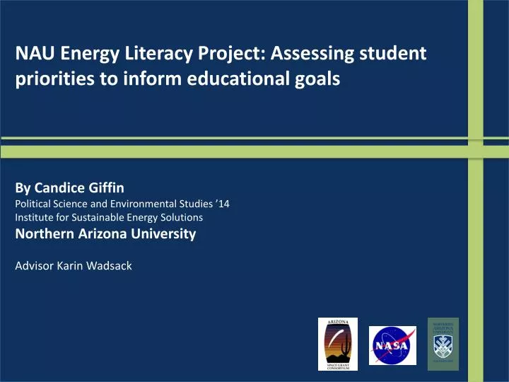 nau energy literacy project assessing student priorities to inform educational goals