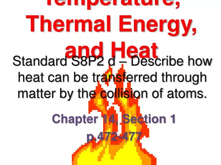 temperature thermal energy and heat