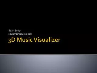 3D Music Visualizer