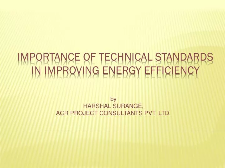 by harshal surange acr project consultants pvt ltd