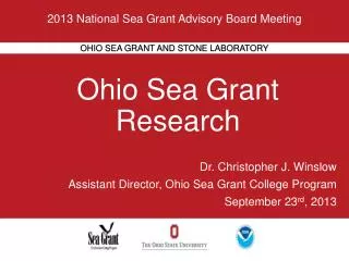 Ohio Sea Grant Research
