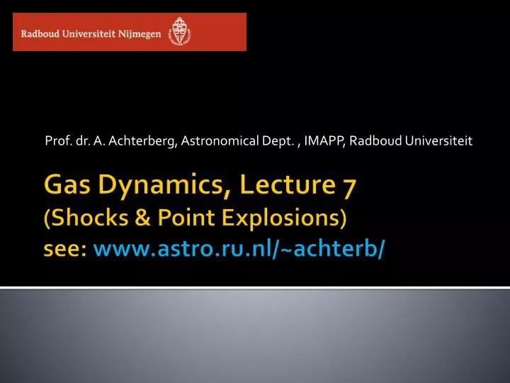 prof dr a achterberg astronomical dept imapp radboud universiteit