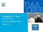 Who is SAGE? Who is TIAA-CREF? - slide 1