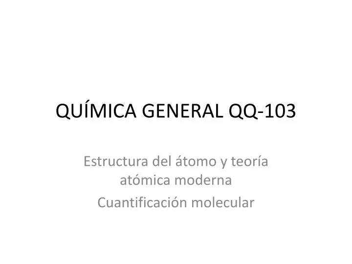 qu mica general qq 103