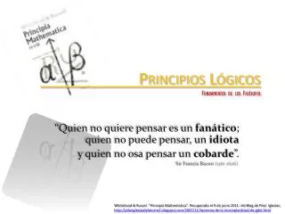 principios l gicos fundamentos de los fil sofos