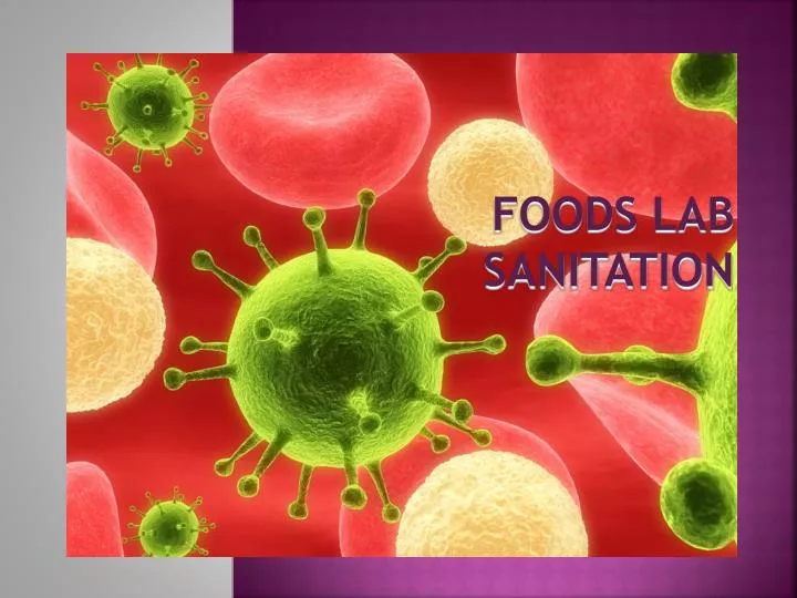 foods lab sanitation