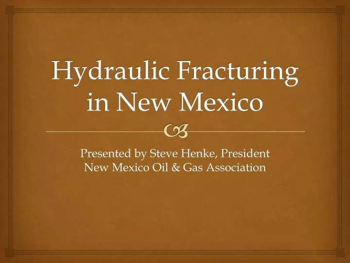 hydraulic fracturing in new mexico