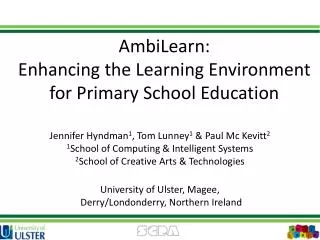 AmbiLearn: Enhancing the Learning Environment for Primary School Education