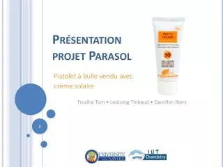 pr sentation projet parasol