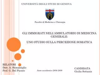 universit degli studi di genova