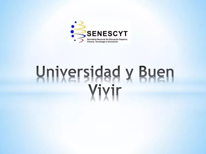 universidad y buen vivir