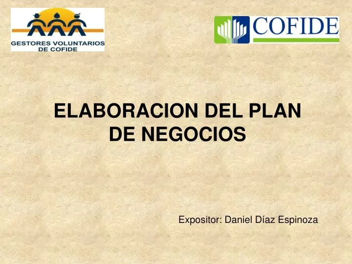 elaboracion del plan de negocios