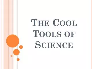 the cool tools of science
