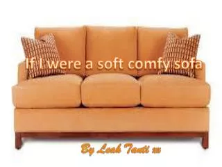 If I w ere a soft comfy sofa