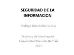 SEGURIDAD DE LA INFORMACION - slide 1