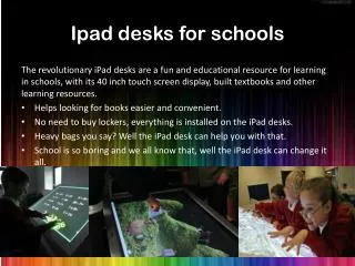 Ipad desks for schools