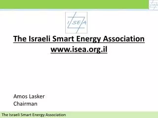 The Israeli Smart Energy Association isea.il