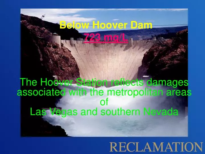 below hoover dam 723 mg l