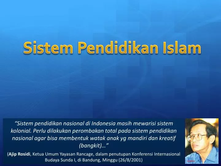 PPT - Sistem Pendidikan Islam PowerPoint Presentation, Free Download ...