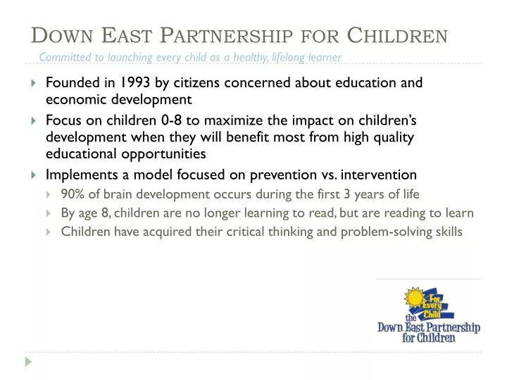 down east partnership for children