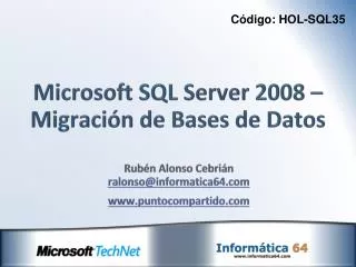 microsoft sql server 2008 migraci n de bases de datos
