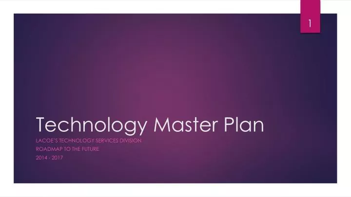 technology master plan