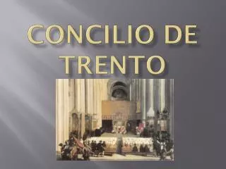concilio de trento