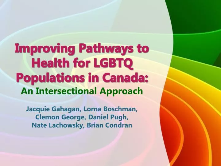improving pathways to health for lgbtq populations in canada