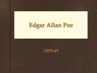 Edgar Allan Poe