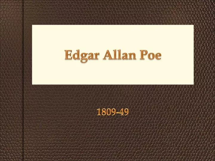 edgar allan poe