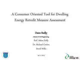 A Consumer Oriented Tool for Dwelling Energy Retrofit Measure Assessment