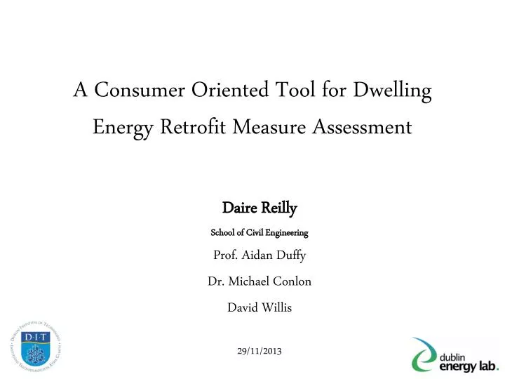 a consumer oriented tool for dwelling energy retrofit measure assessment