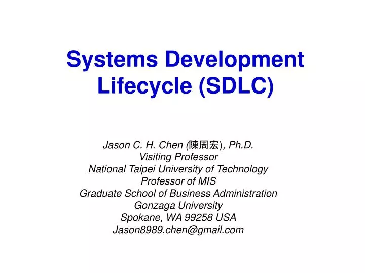 systems development lifecycle sdlc