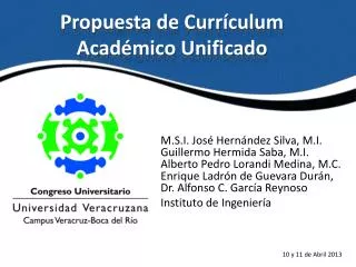 propuesta de curr culum acad mico unificado