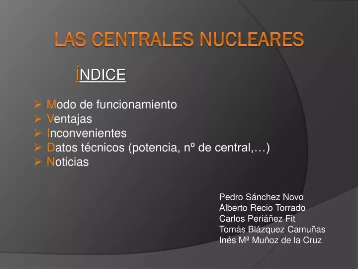 las centrales nucleares