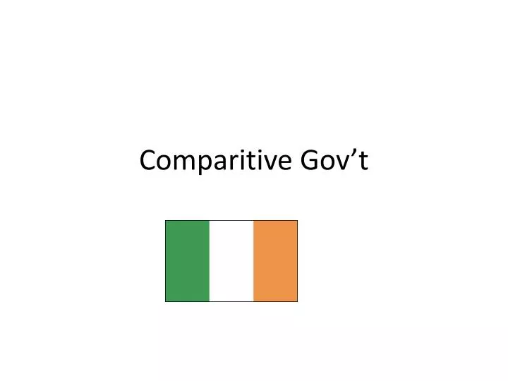comparitive gov t