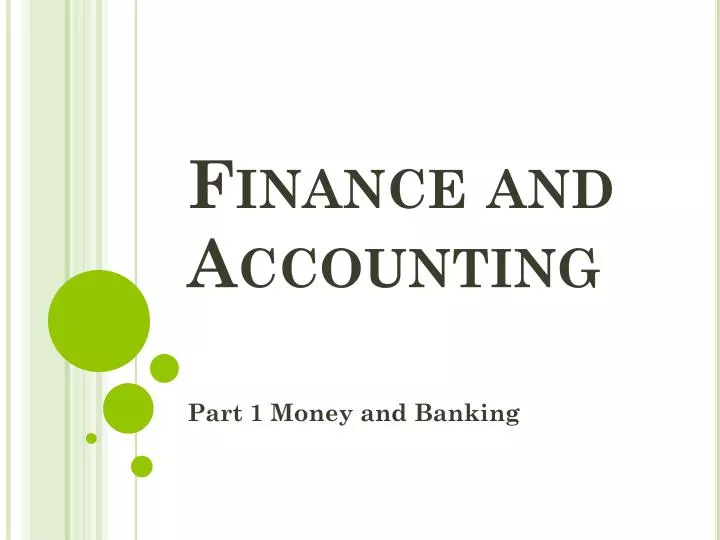 finance and accounting