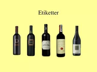 Etiketter