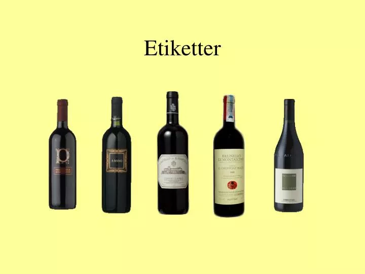 etiketter