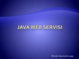 Java web Servisi