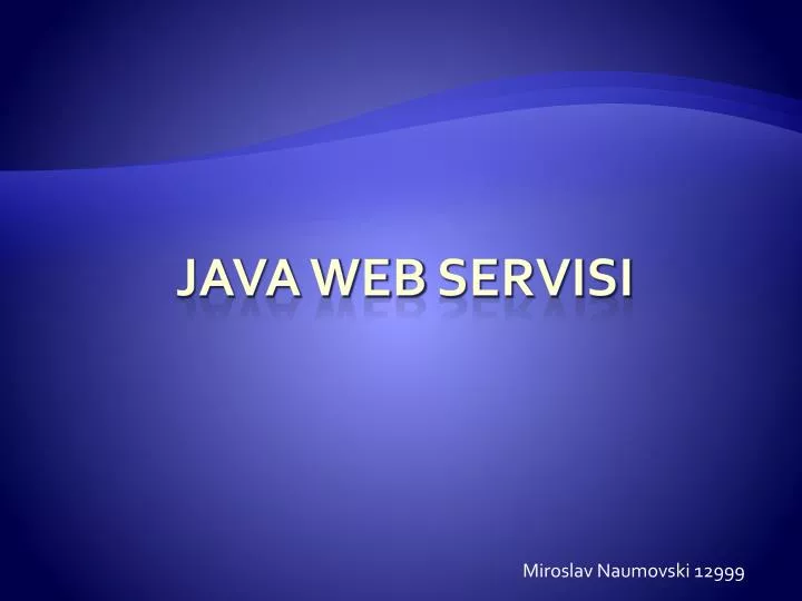 java web servisi