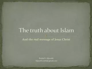 The truth about Islam