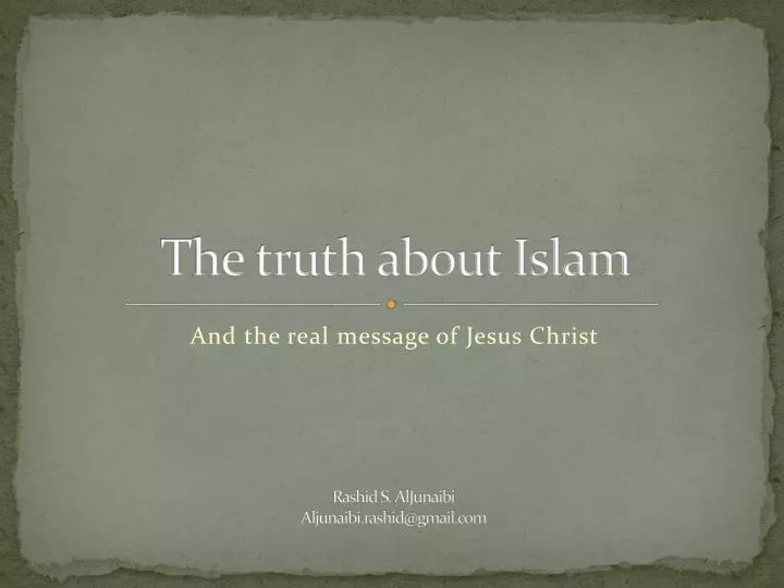 the truth about islam