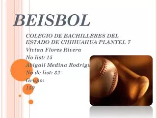 beisbol