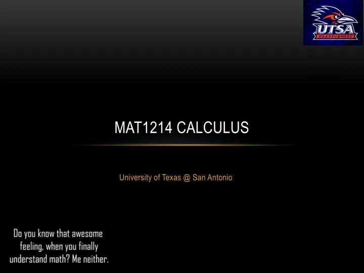 mat1214 calculus