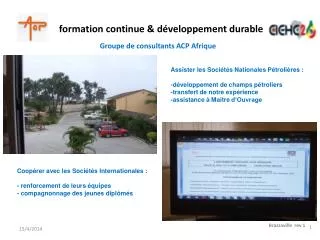 formation continue d veloppement durable