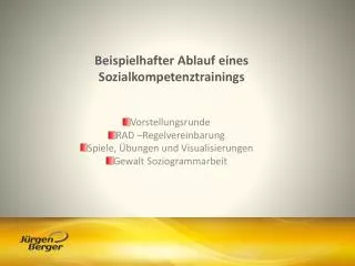 beispielhafter ablauf eines sozialkompetenztrainings