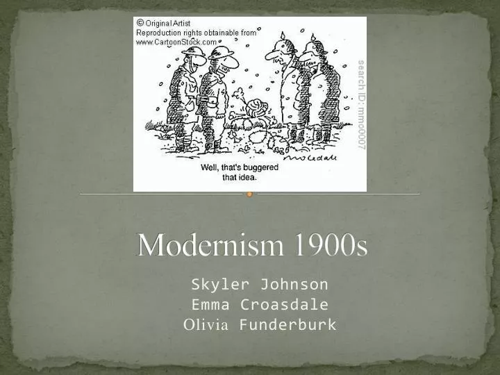 modernism 1900s