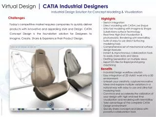 Virtual Design | CATIA Industrial Designers